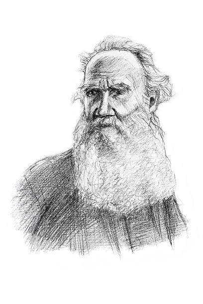 Карандашный портрет Льва Толстого