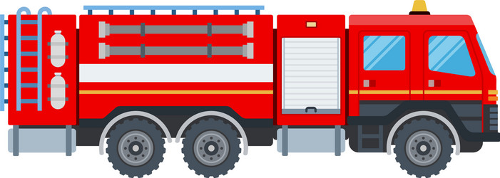 Пожарная машина на прозрачном фоне