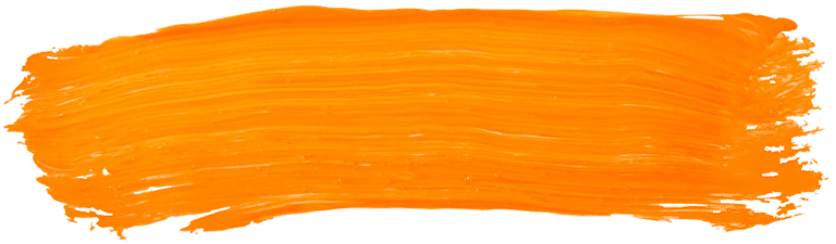 Мазок кистью оранжевой краской