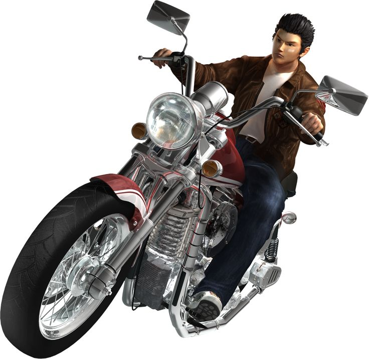 Мотоцикл на белом фоне