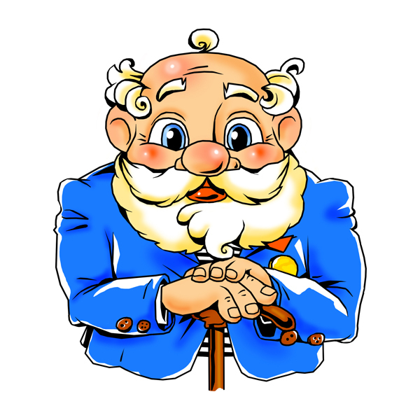 Мультяшный дед