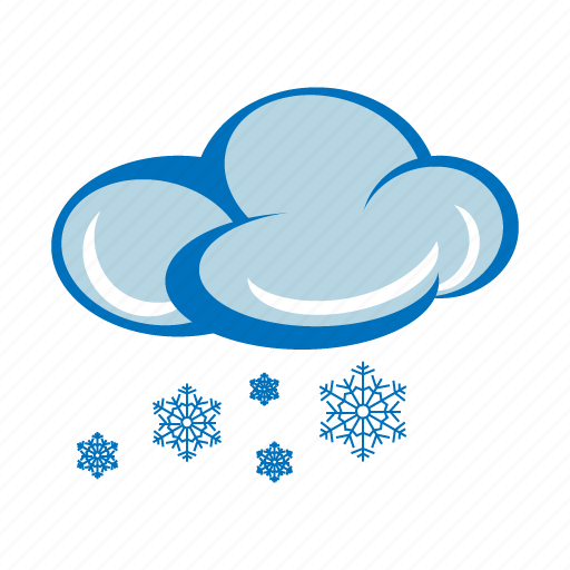 Тучка со снежинками