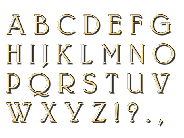 Красивый алфавит для фотошопа