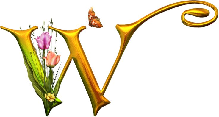 Красивые буквы на прозрачном фоне