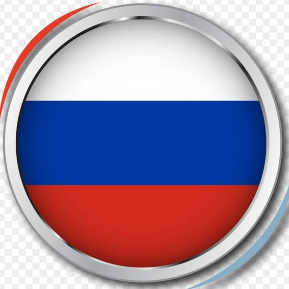 Российский флаг круглый