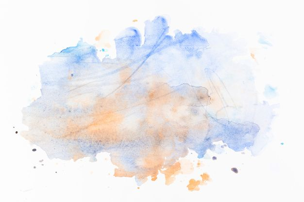 Акварельные разводы на белом фоне
