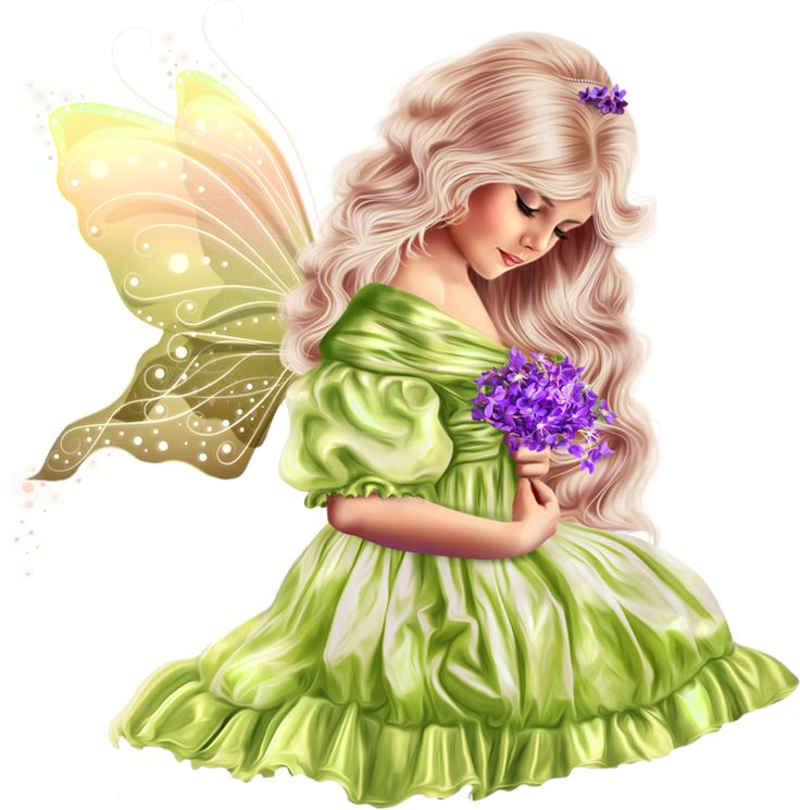 Фея на прозрачном фоне