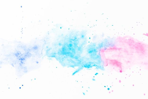 Акварель на белом фоне