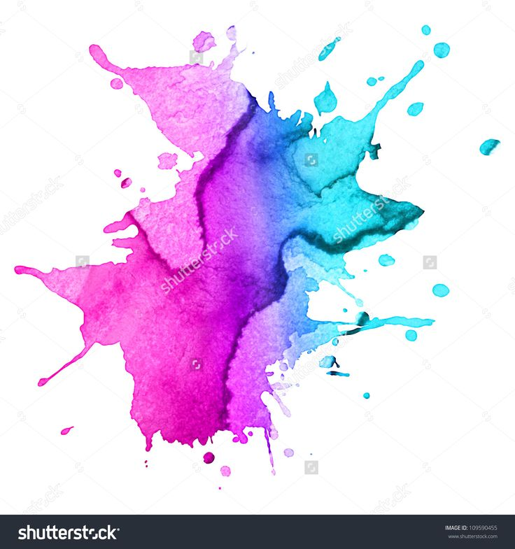 Акварель брызги