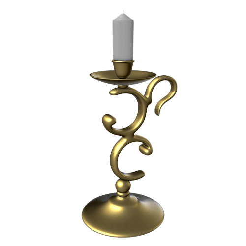 Подсвечник прозрачный