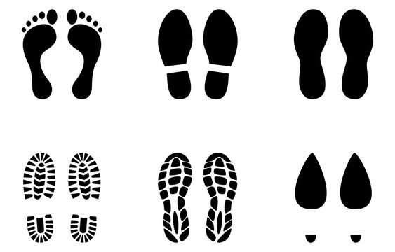 След от ботинка трафарет