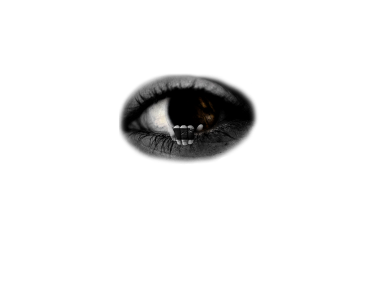 Страшные глаза без фона