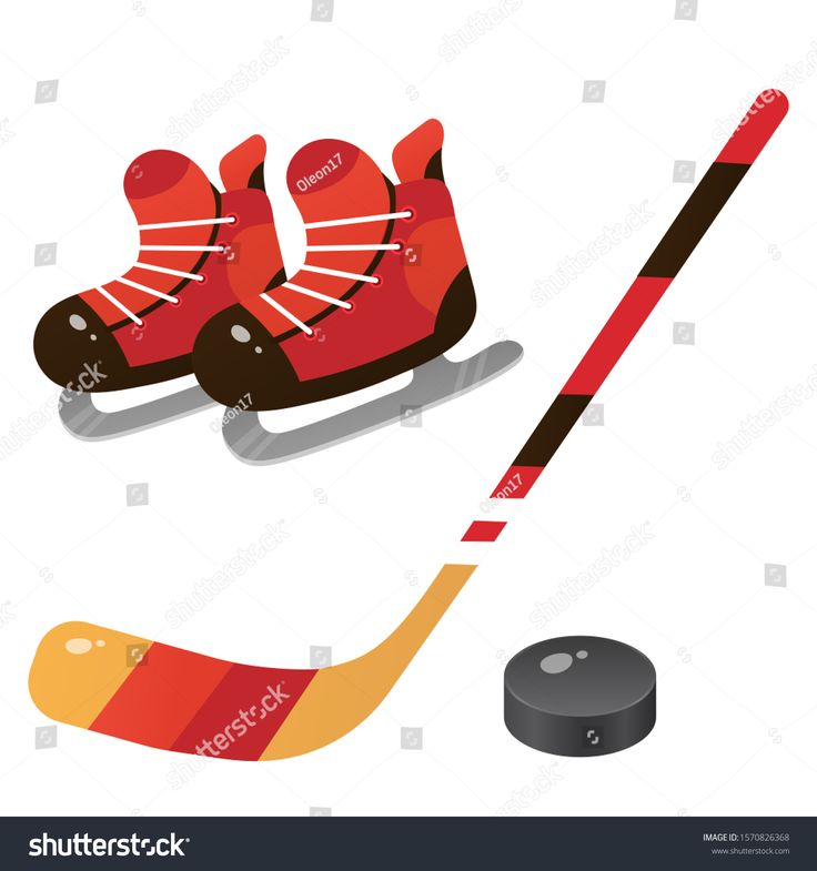 Коньки клюшка шайба