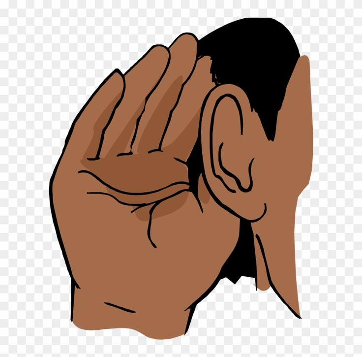 Ухо на прозрачном фоне