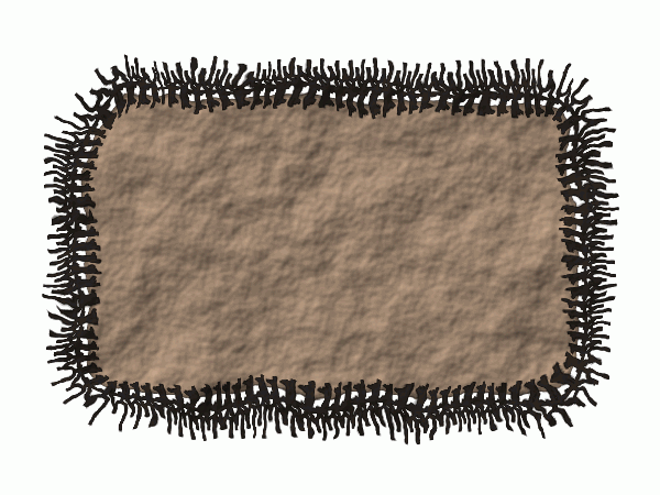 Заплатка с бахромой