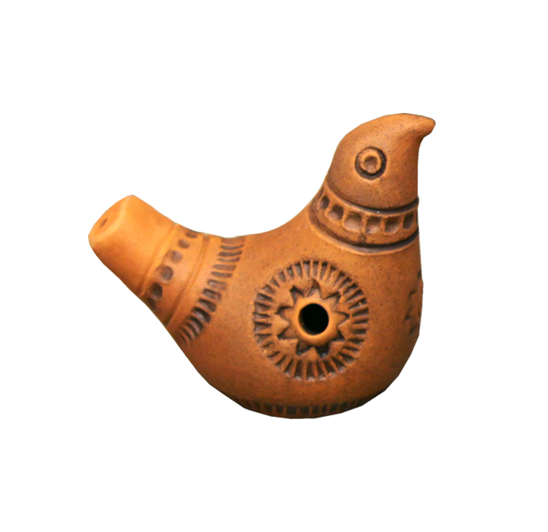 Глиняная свистулька Дымковская