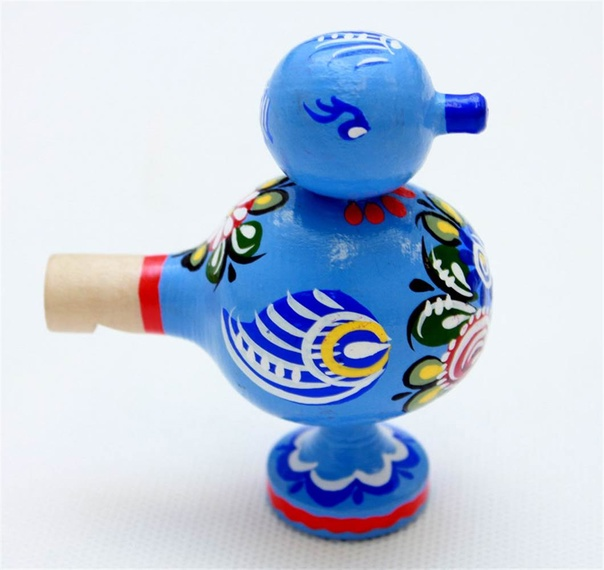 Деревянная свистулька птичка народный промысел