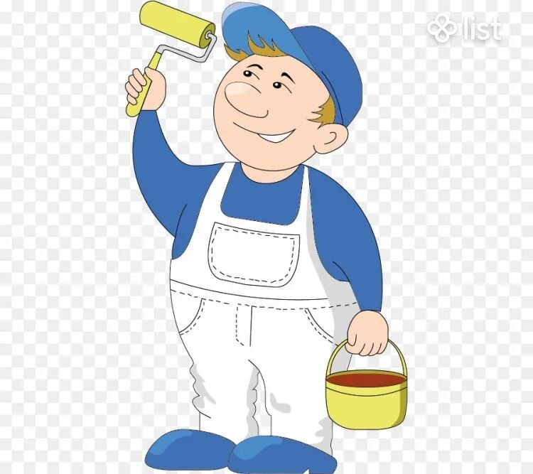 Маляр мультяшный