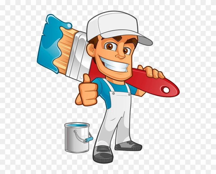 Маляр мультяшный