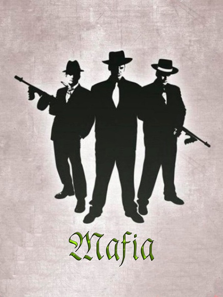 Плакат в стиле гангстеров