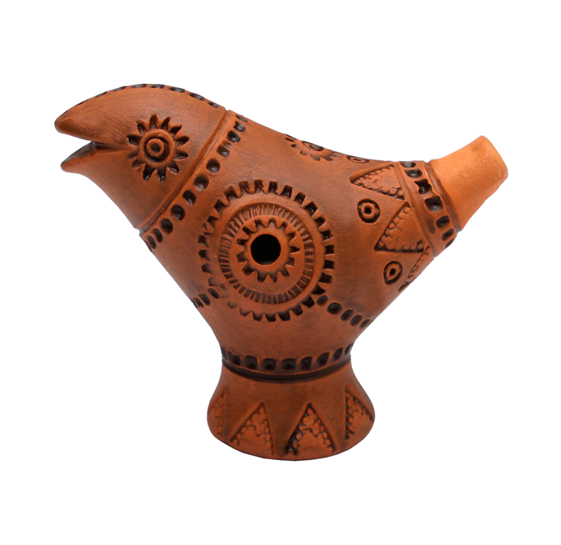 Народная глиняная свистулька