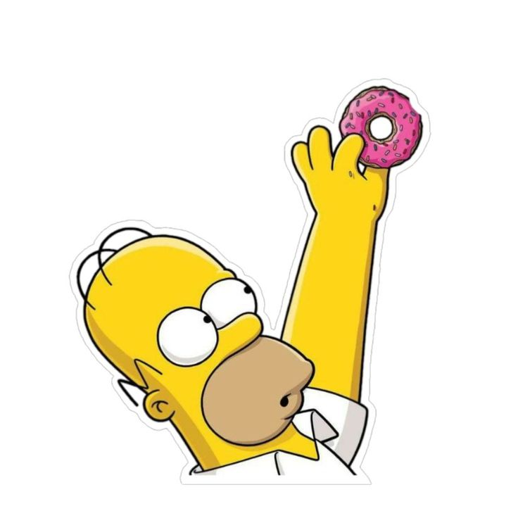 Гомер симпсон с пончиком