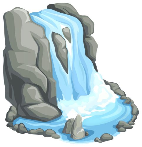 Водопад клипарт