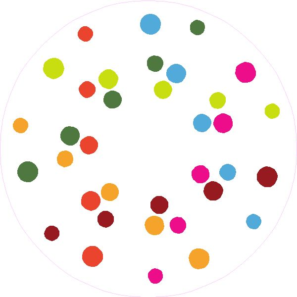 Цветные кружочки