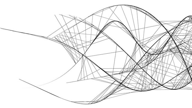 Абстрактные линии на прозрачном фоне