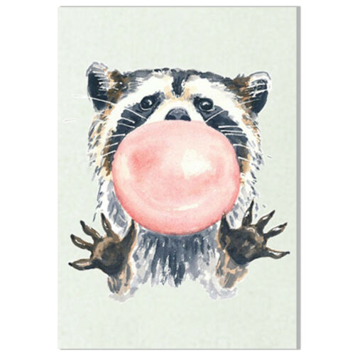 Акварельные животные с жвачкой