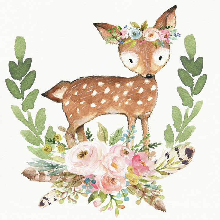 Акварельные животные