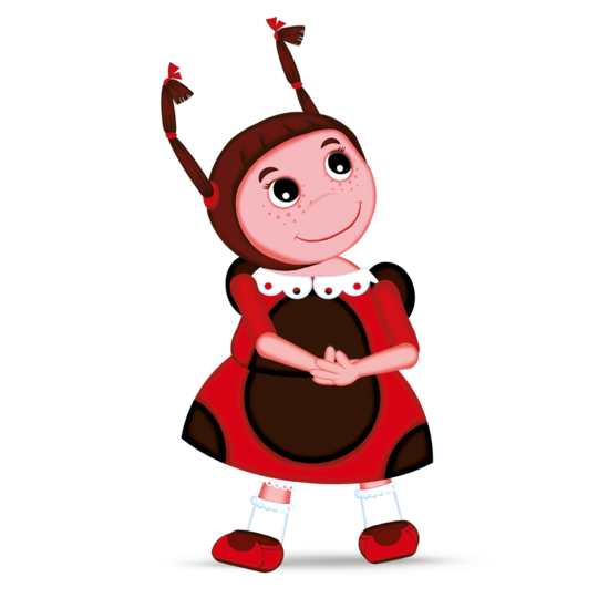 Персонажи из мультика Лунтик Мила