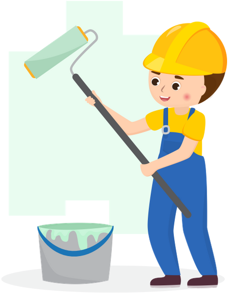 Маляр мультяшный