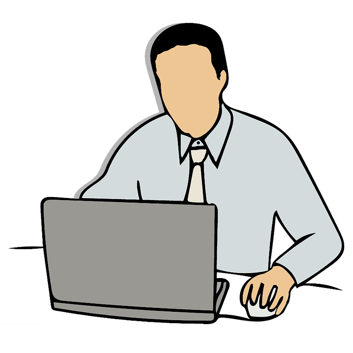 Офисный работник иллюстрация