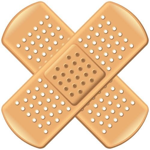 Пластырь на прозрачном фоне