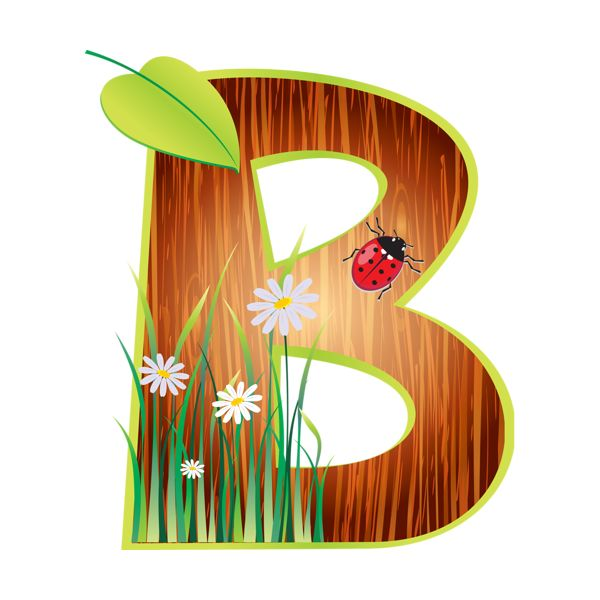 Красивые весенние буквы