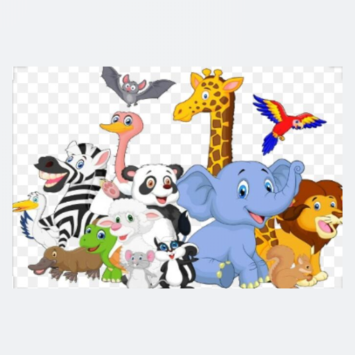 Зверюшки на прозрачном фоне