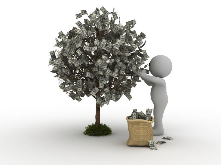 Дерево с деньгами