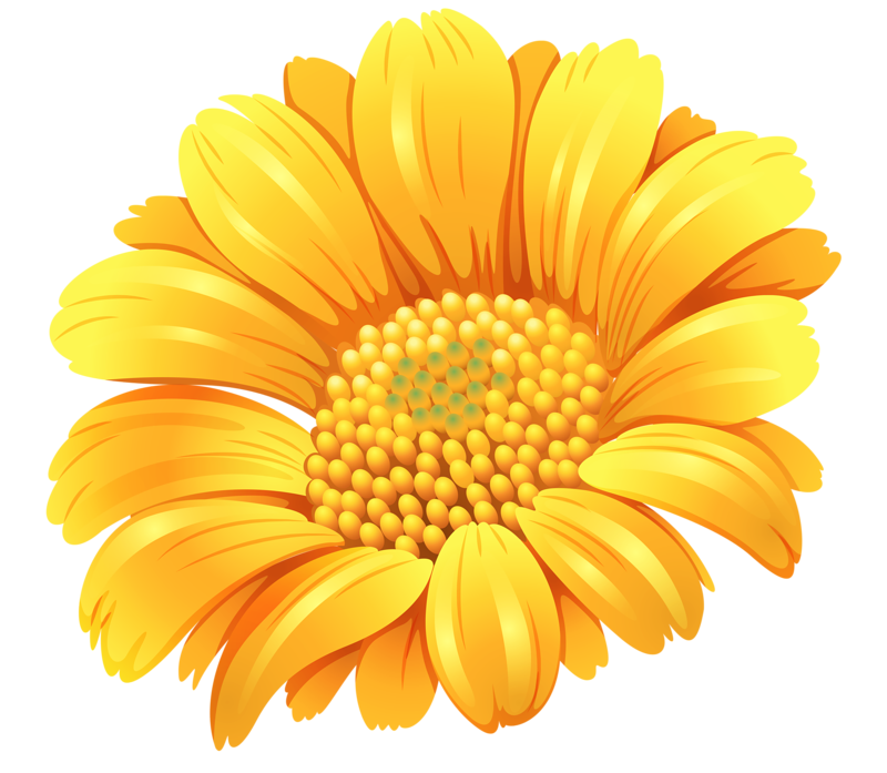 Цветочки мультяшные