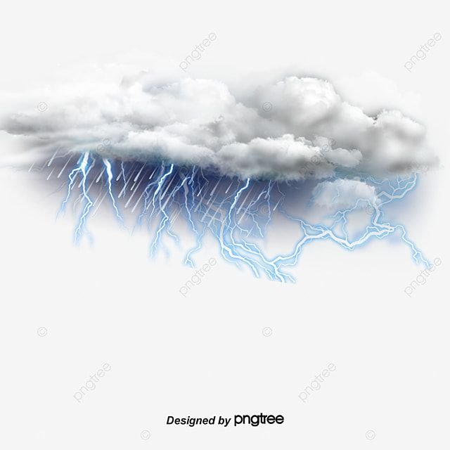 Молния в облаках