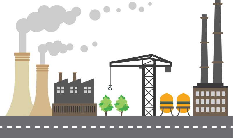 Завод рисунок