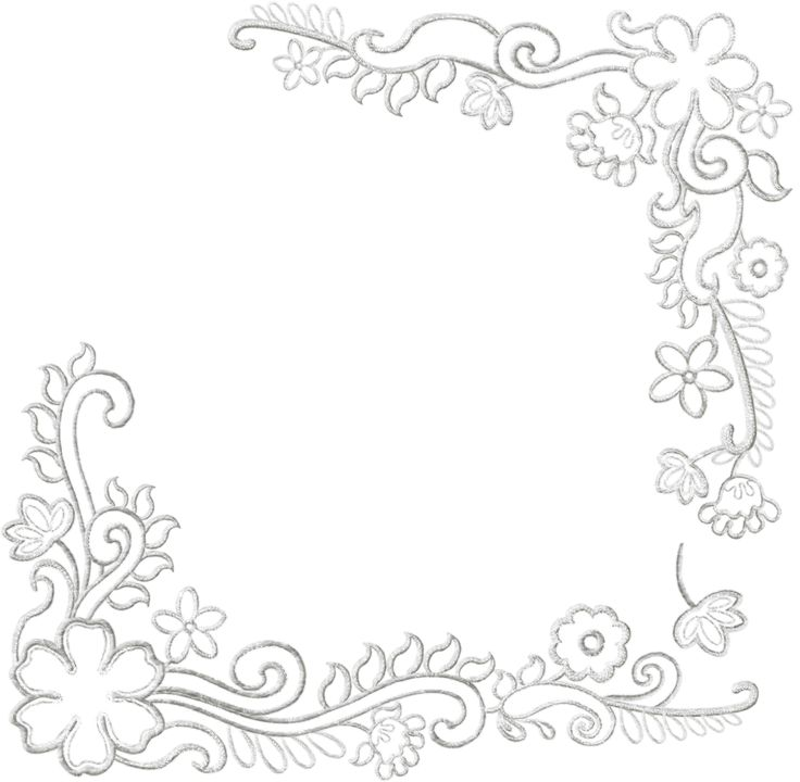 Рамка с узорами на прозрачном фоне