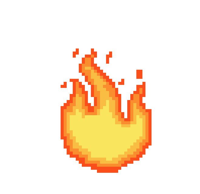 Пиксельный огонек