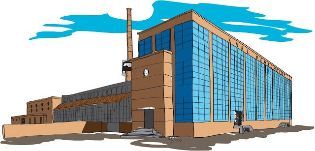 Завод рисунок