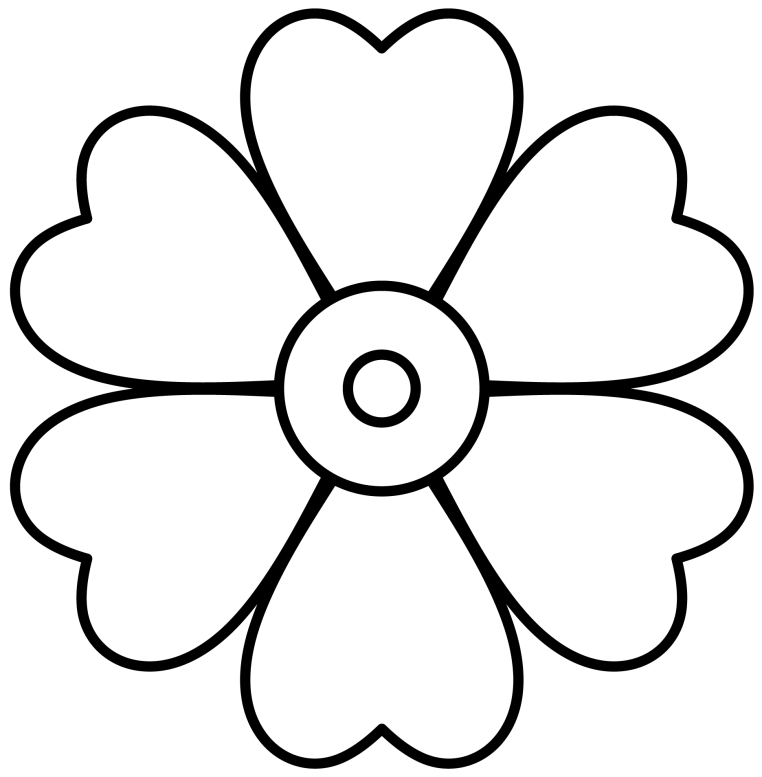 Цветы раскраска для детей