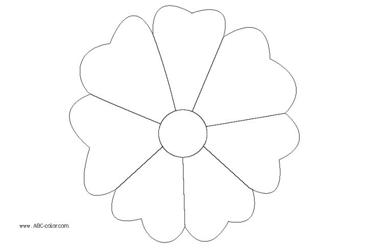Ромашка трафарет