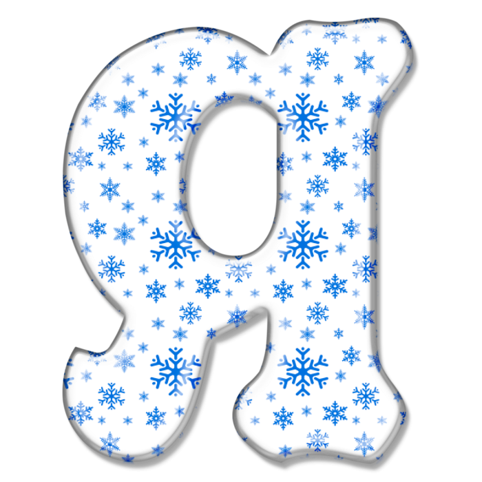 Буквы в новогоднем стиле