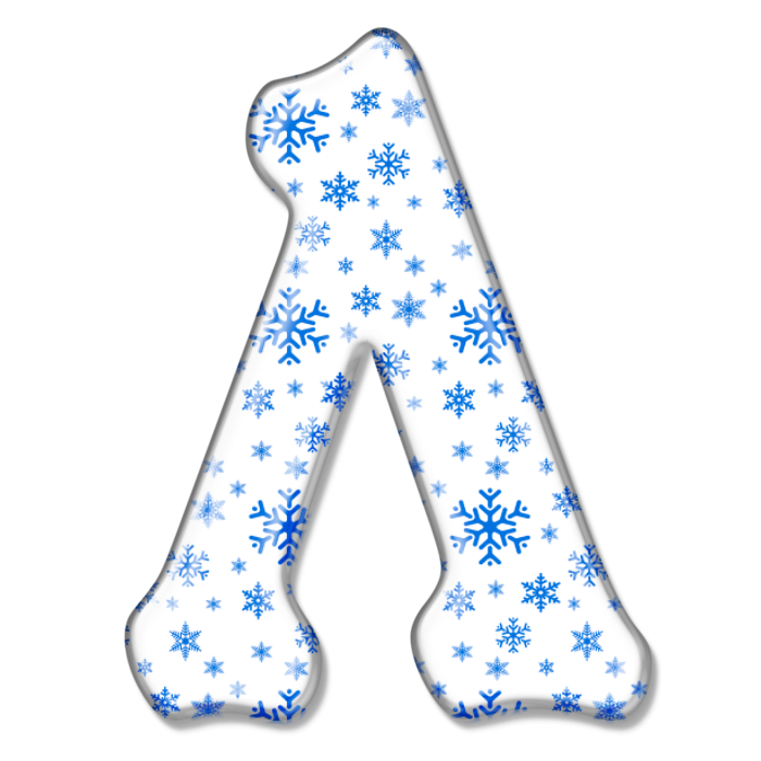 Красивые зимние буквы