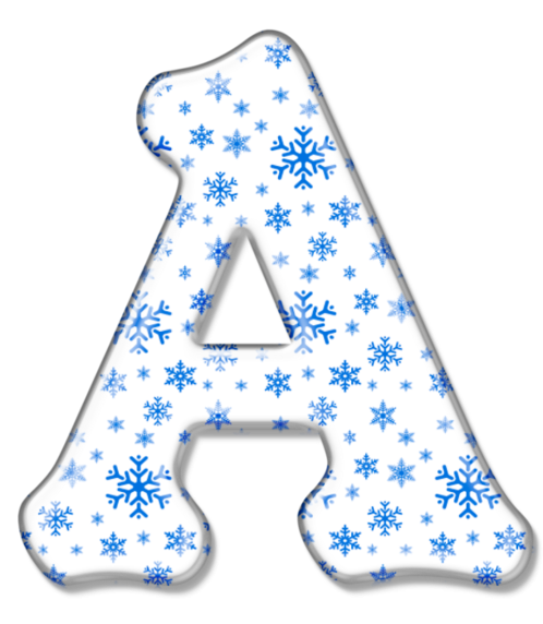Зимние буквы алфавита