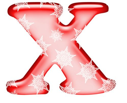 Снежинки с буквами